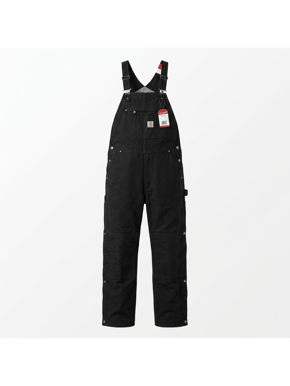 Carhartt Black Loose Fit Insulated Work Overalls 2XL Regular